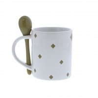 Relaxpakket: Fleecedeken met mok ‘Liefste Meter’ en Spoonful of Chocolate | Beige